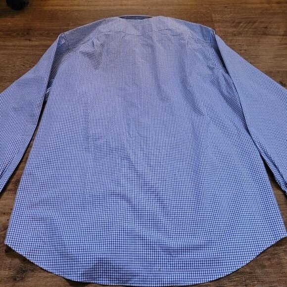 Men's Tommy Hilfiger Regular Fit Stretch Shirt Wrinkle Free Size Large 34 35 - Picture 7 of 9